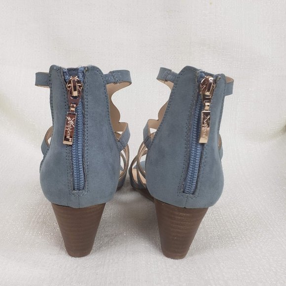 NWOB Xappeal Estelle Wedge Pale Blue - Picture 4 of 5